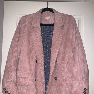 Light Pink Corduroy Blazer
